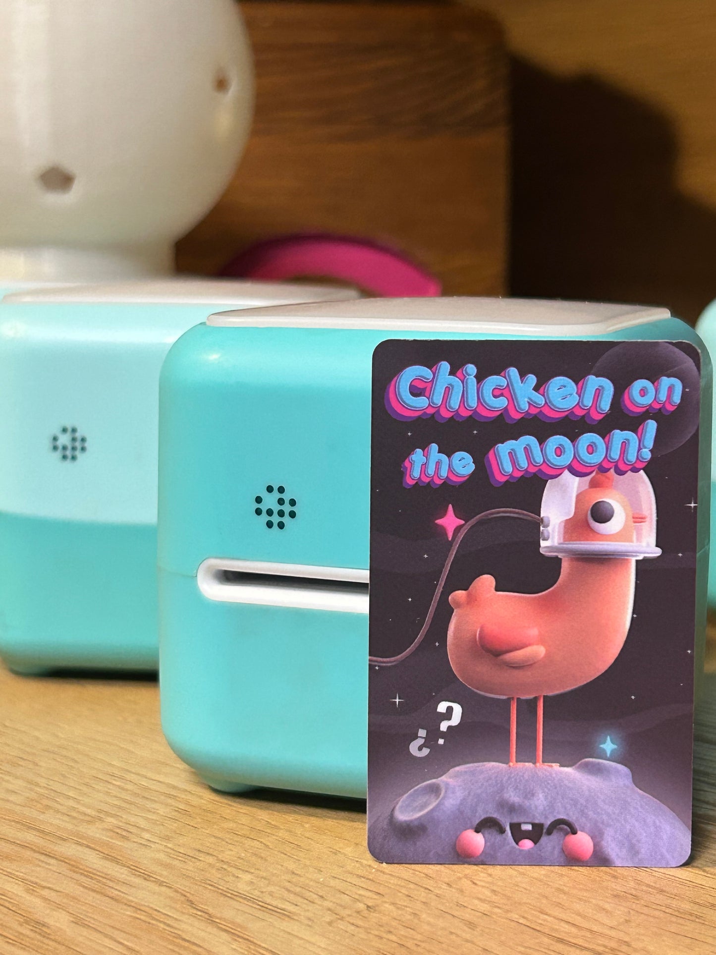 Chicken on the moon