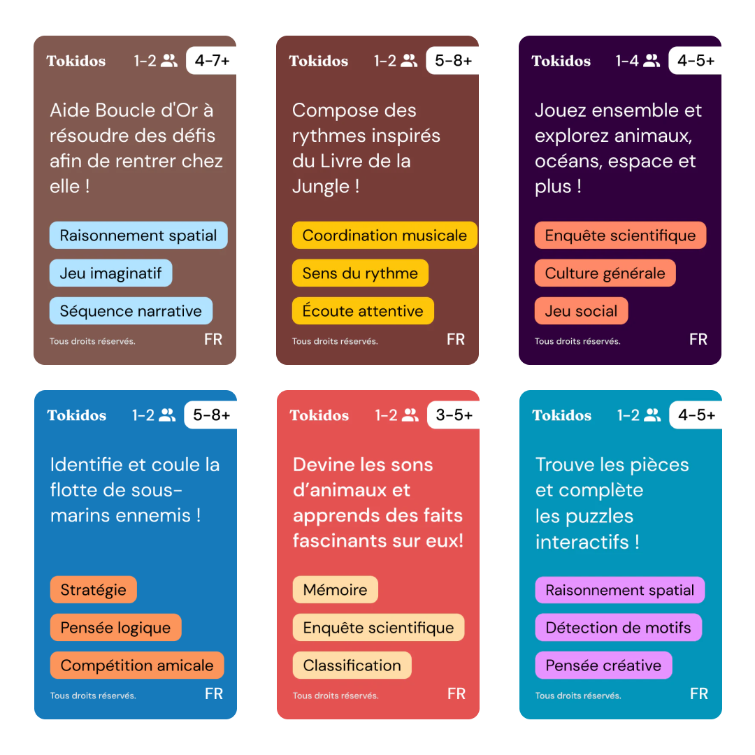 Les PlayCubes + 6 PlayCards