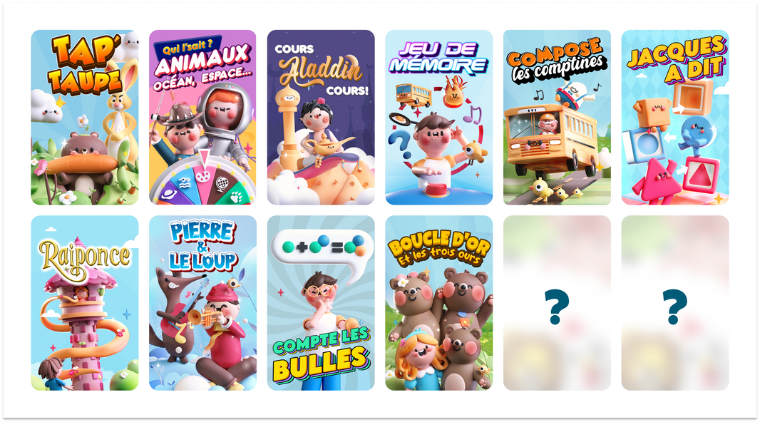 PlayCards Petits Apprentis : Prépaiement d'un an (Âges 3-5)