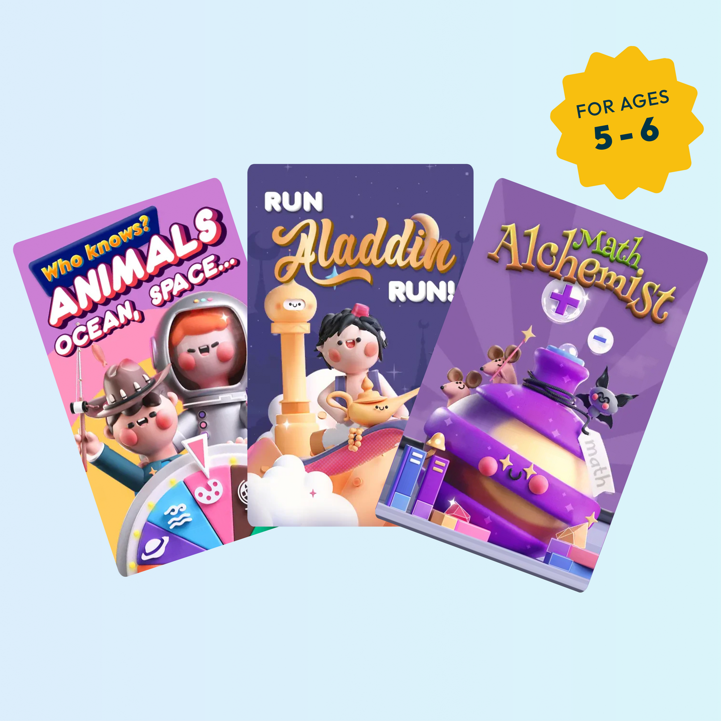 Ready for School Bundle: The PlayCubes + 3 Games (Ages 5-6)