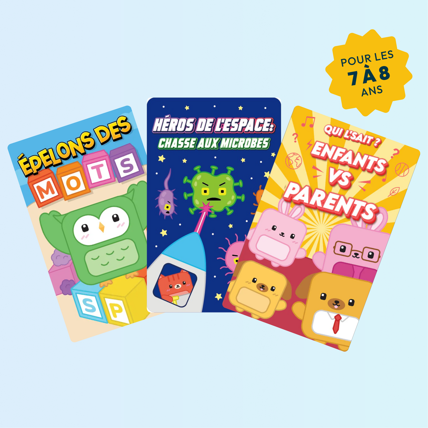 Kit Amoureux de l'école : Les PlayCubes + 3 jeux (7-8 ans+)
