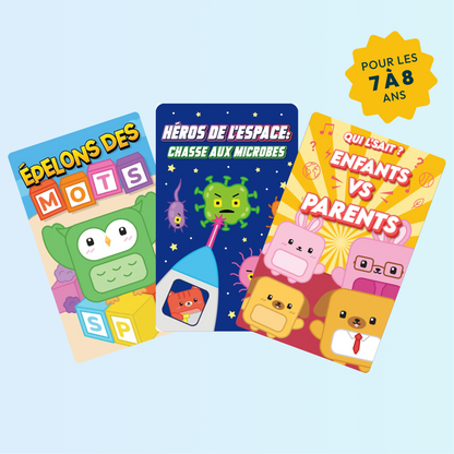 Kit Amoureux de l'école : Les PlayCubes + 3 jeux (7-8 ans+)