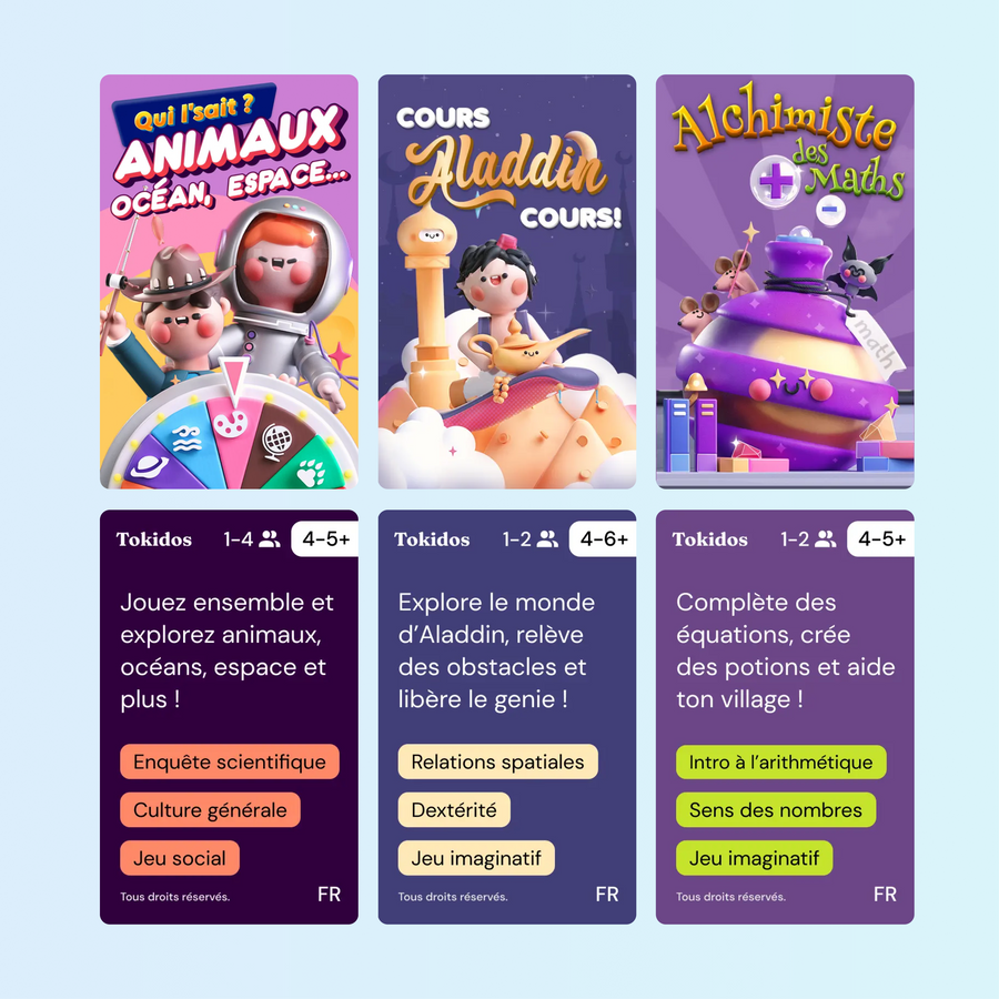 Kit Prêt pour l'école : Les PlayCubes + 3 jeux (5-6 ans)