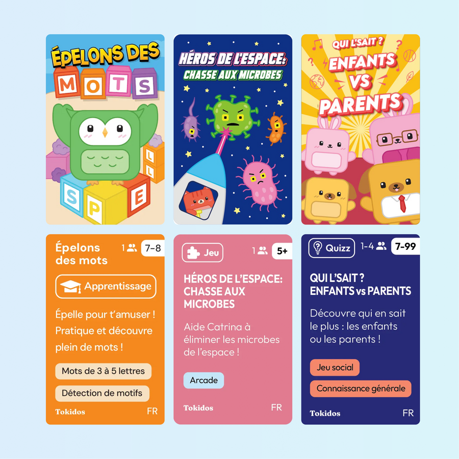 Kit Amoureux de l'école : Les PlayCubes + 3 jeux (7-8 ans+)
