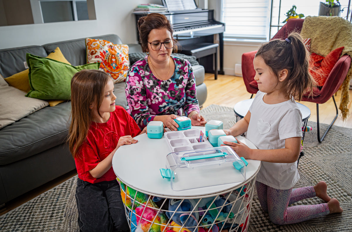 Family enjoying Tokidos PlayCubes