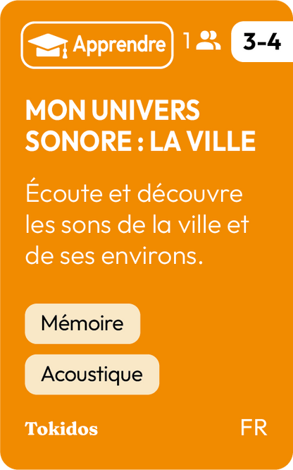 Mon univers sonore : La ville