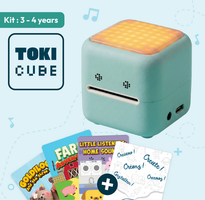 Kit TokiCube + 3 games + Creative Card (3-4 years)