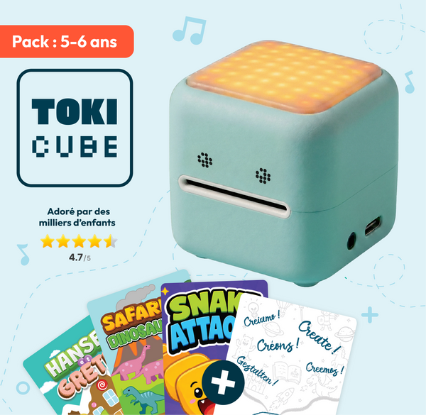 Kit Petit Aventurier : TokiCube + 3 jeux + Carte Créative (5-6 ans)