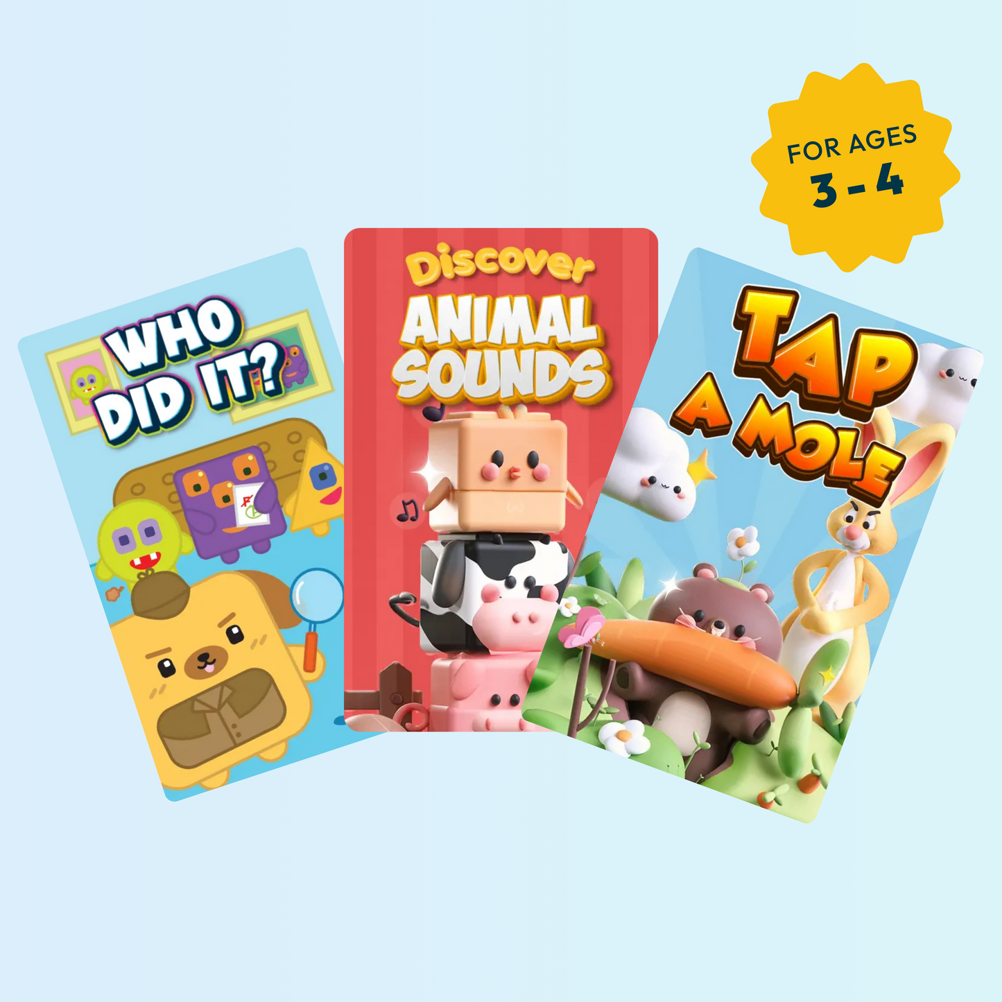 Early Learner Bundle: The PlayCubes + 3 Games (Ages 3-4)