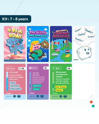 Kit TokiCube +  3 games + Creative Card (7-8 years and +)