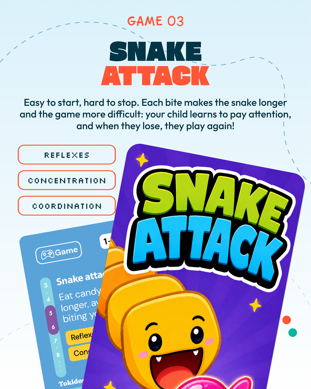 Kit TokiCube + 3 games + Creative Card (5-6 years and +)