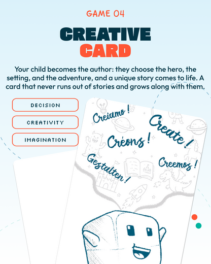 Kit TokiCube +  3 games + Creative Card (7-8 years and +)