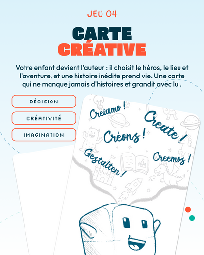 Kit TokiCube + 3 jeux + carte créative (5-6 ans et +)