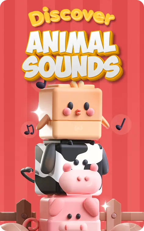 Discover Animal Sounds - Interactive Memory game - Tokidos