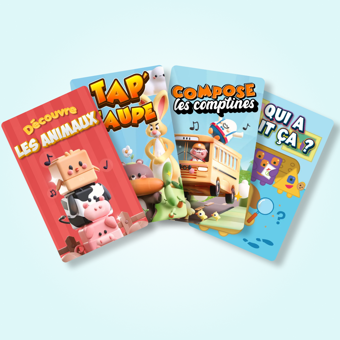 Kit Jeune apprenant  : Les PlayCubes + 4 Jeux (3-4 ans)