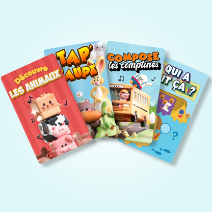 Kit Jeune apprenant  : Les PlayCubes + 4 Jeux (3-4 ans)