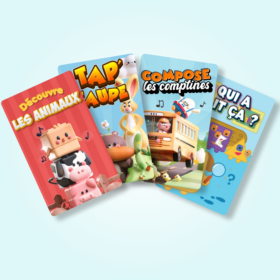 Kit Jeune apprenant  : Les PlayCubes + 4 Jeux (3-4 ans)