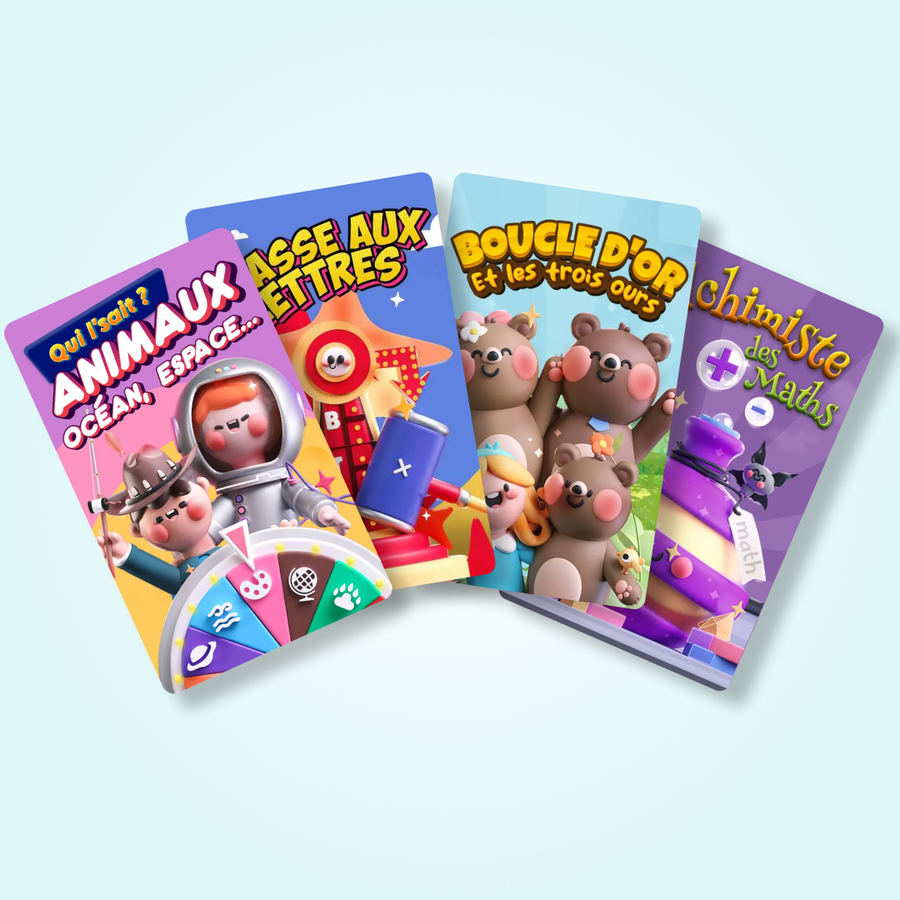 Kit Prêt pour l'école : Les PlayCubes + 4 jeux (5-6 ans)