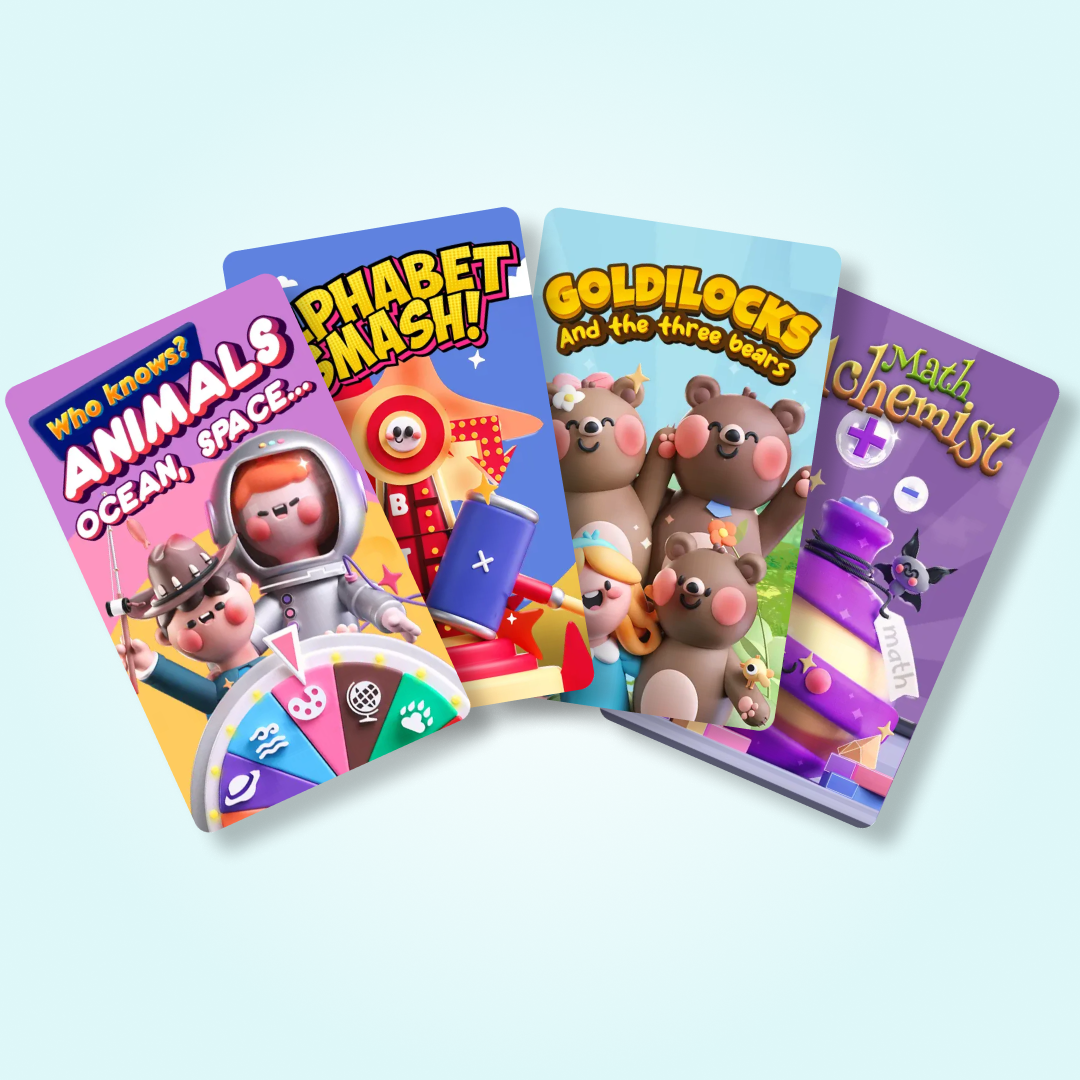 Ready for School Bundle: The PlayCubes + 4 Games (Ages 5-6)