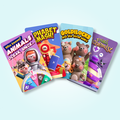 Ready for School Bundle: The PlayCubes + 4 Games (Ages 5-6)