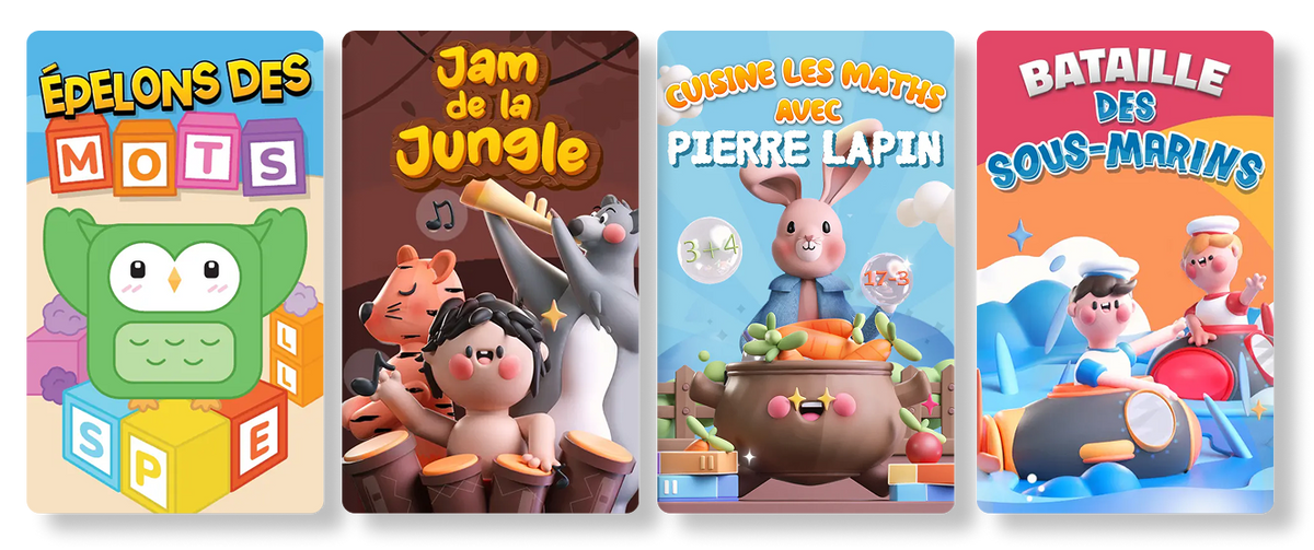 4 cartes à jouer