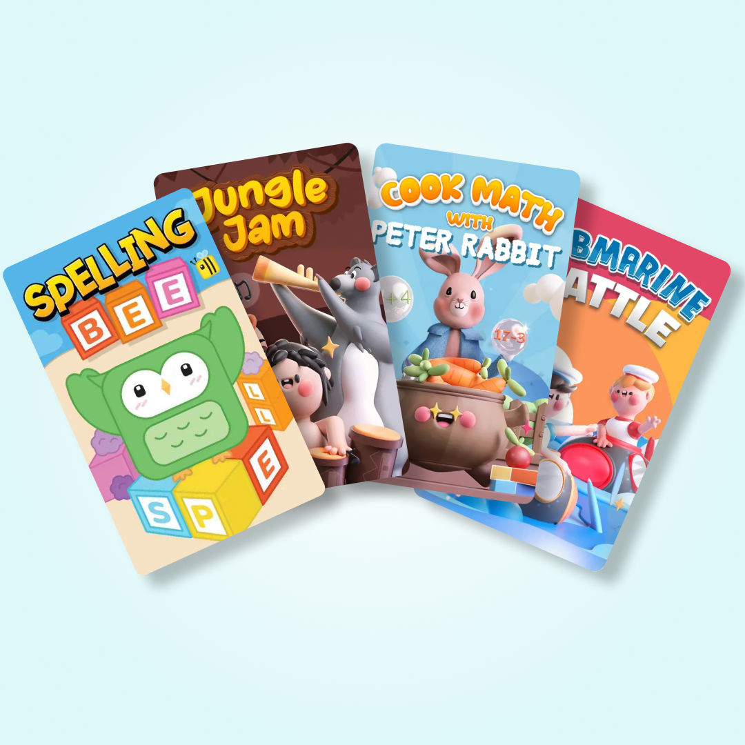 School Lover Bundle: The PlayCubes + 4 Games (Ages 7-8+)