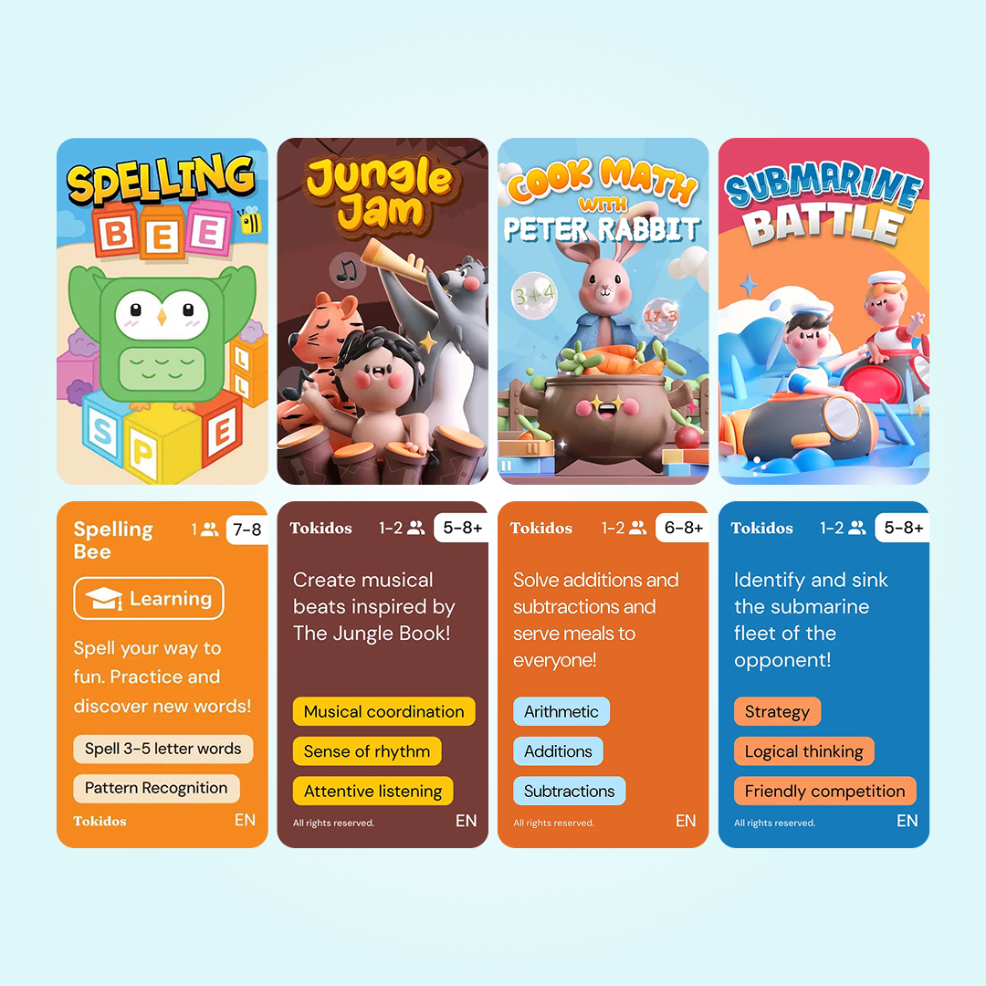 School Lover Bundle: The PlayCubes + 4 Games (Ages 7-8+)
