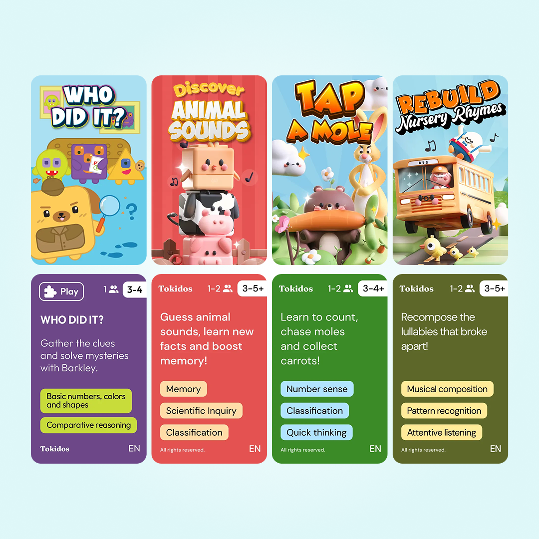 Early Learner Bundle: The PlayCubes + 4 Games (Ages 3-4)