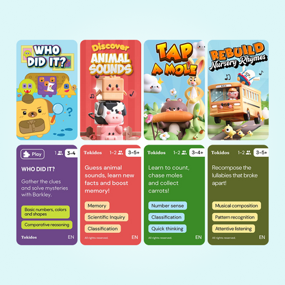 Early Learner Bundle: The PlayCubes + 4 Games (Ages 3-4)