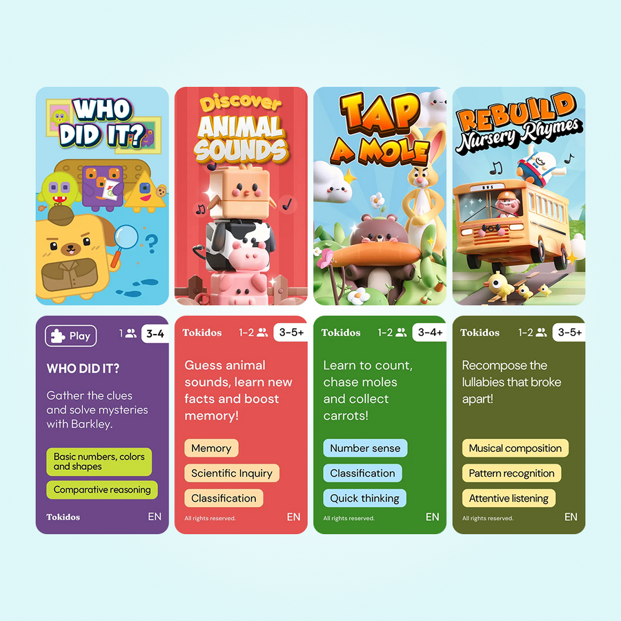 Early Learner Bundle: The PlayCubes + 4 Games (Ages 3-4)