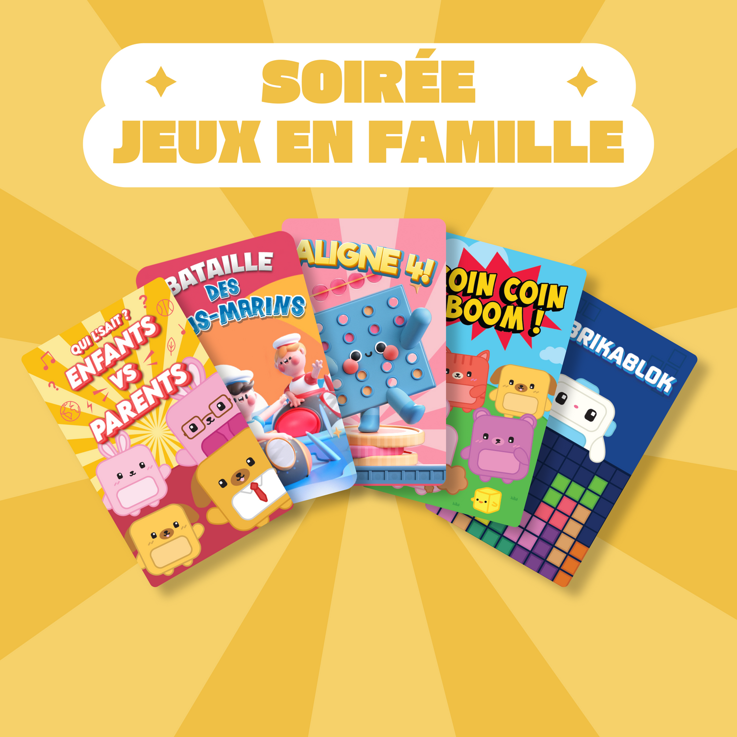 Pack : Soirée Jeux en Famille