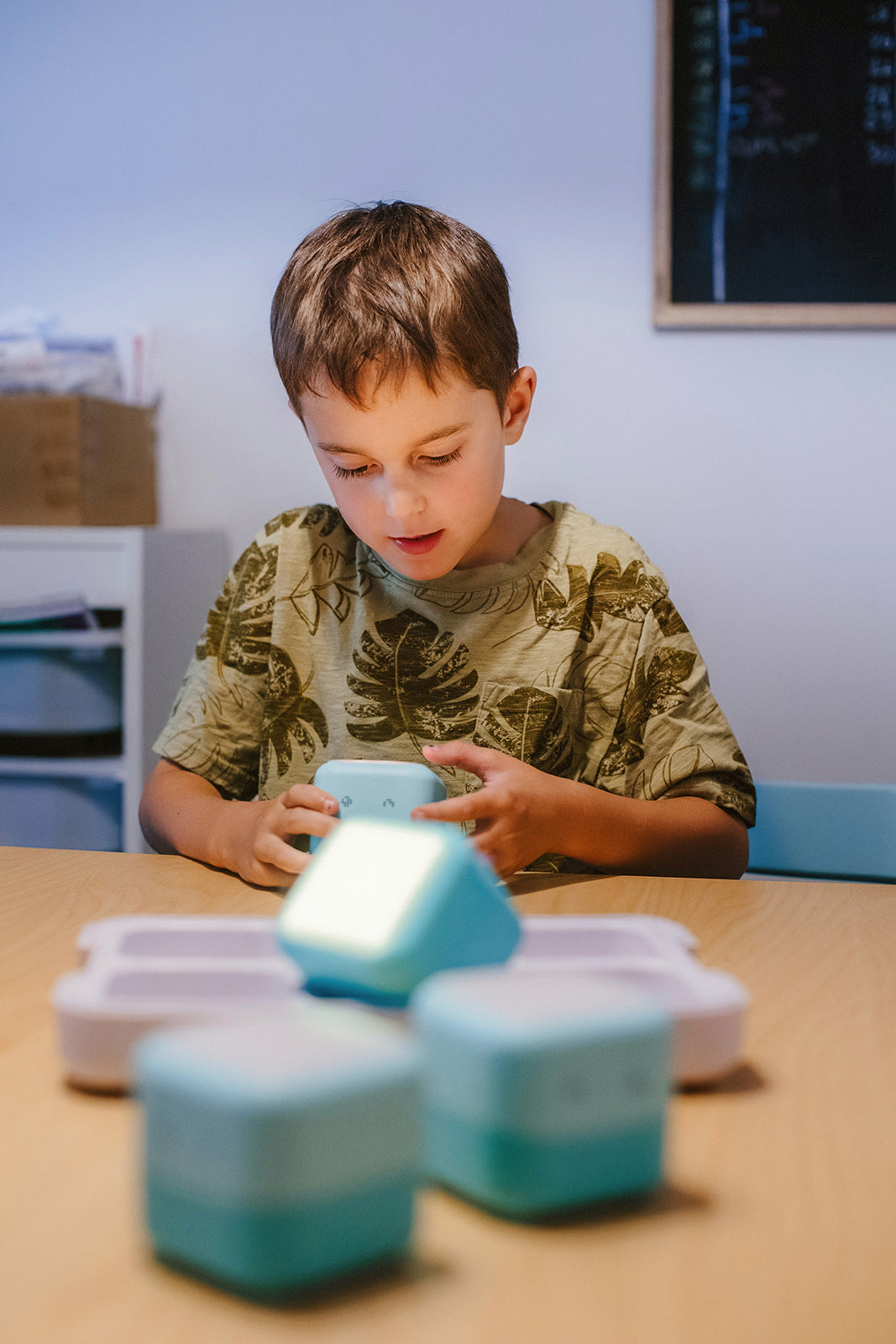 Family playing with Tokidos PlayCubes