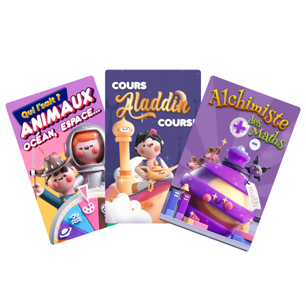 3 cartes de jeu